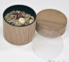 飛散防止用PP製中蓋　ウォールナット